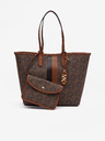 Michael Kors Temno rjava ženska torbica Michael Kors Eliza Open Tote