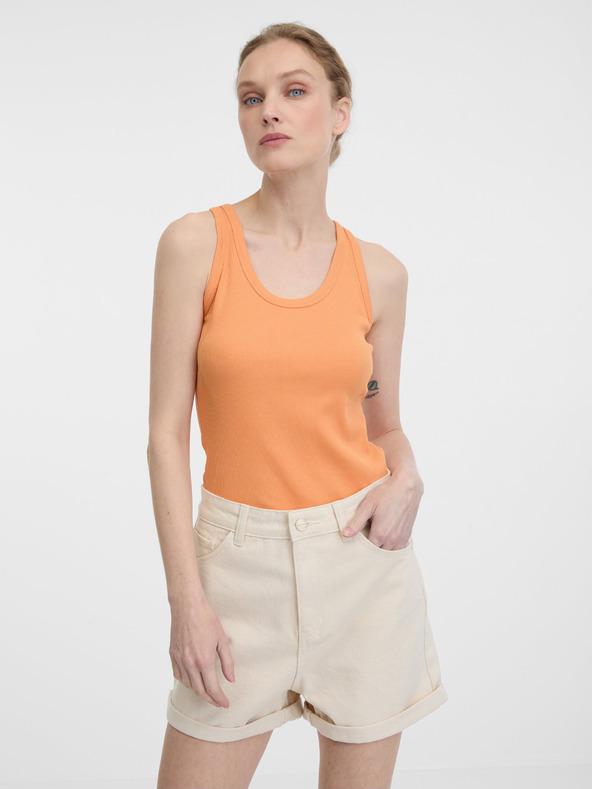 Orsay Oranžen ženski kratki top ORSAY