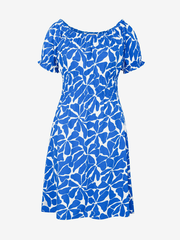 Orsay Modra ženska obleka do kolen ORSAY