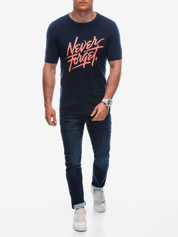 Edoti Temno modra moška majica Edoti