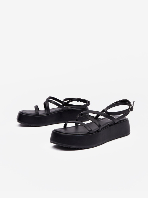 Orsay Črni ženski sandali na platformi ORSAY