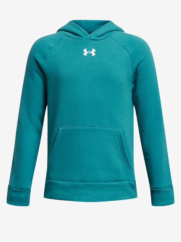 Under Armour Deški pulover Under Armour UA RIVAL FLEECE HOODIE-BLU