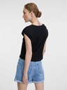 Orsay Črna ženska crop majica s kratkimi rokavi ORSAY