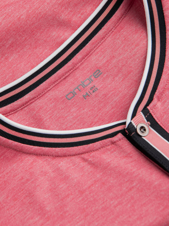 Ombre Clothing Staro roza Moška srajca z gumbom navzdol Ombre oblačila