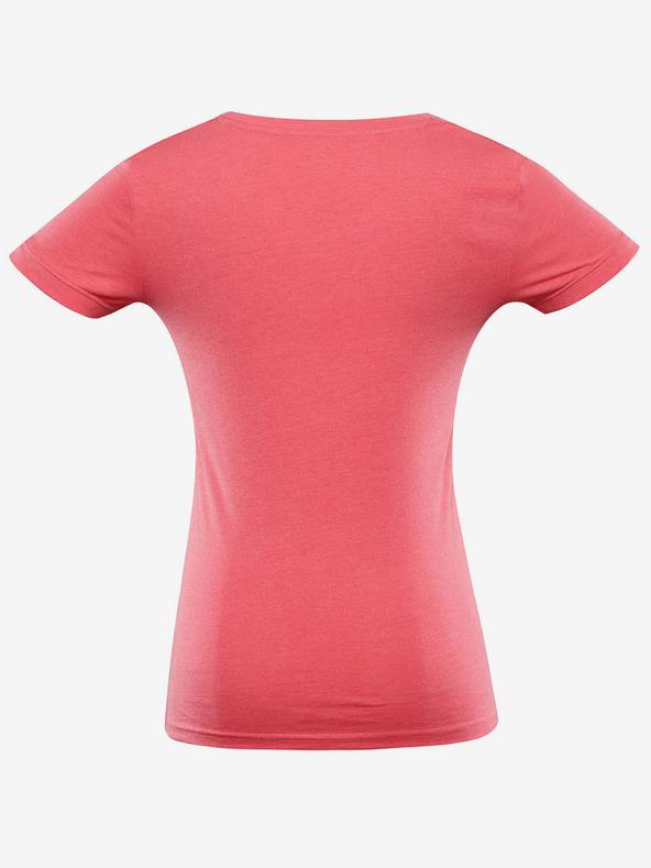 ALPINE PRO ALPINE PRO Nega Rdeča ženska športna majica s potiskom