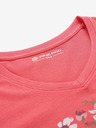 ALPINE PRO ALPINE PRO Nega Rdeča ženska športna majica s potiskom
