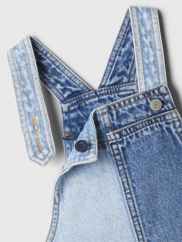 GAP Detská džínsová patchwork sukňa GAP