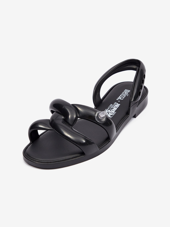 Melissa Črne ženske sandale Melissa Tube Sandal + Jeremy Scott