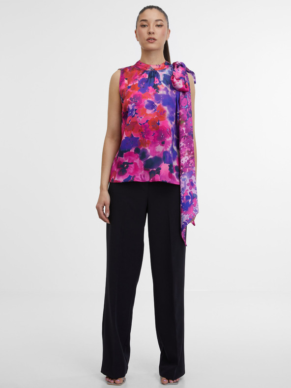 Orsay Vijolična ženska cvetlična majica ORSAY