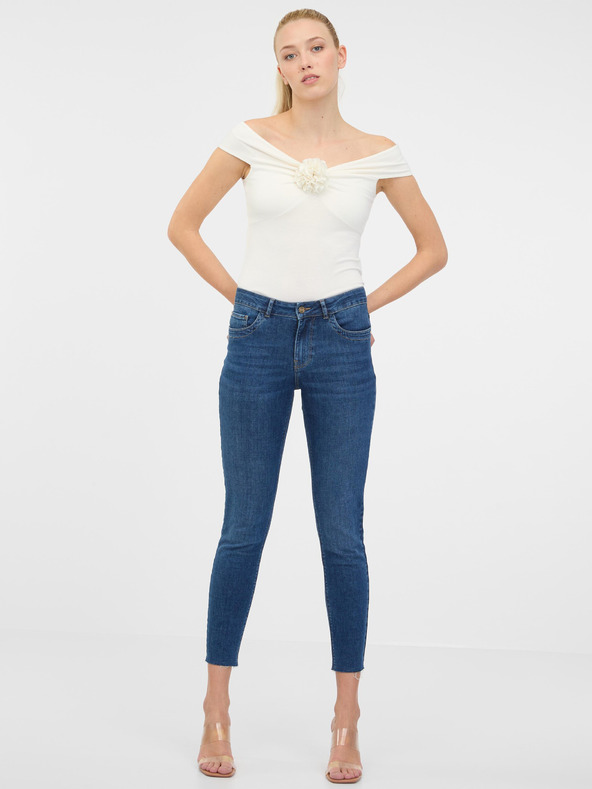 Orsay Krem ženska majica s kratkimi rokavi s potiskom ORSAY