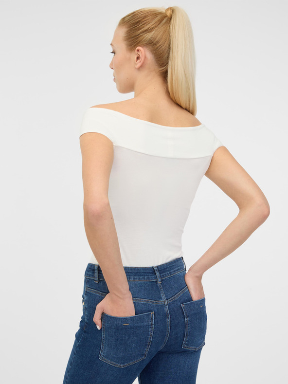 Orsay Krem ženska majica s kratkimi rokavi s potiskom ORSAY