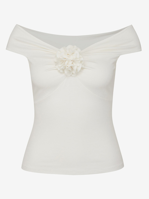 Orsay Krem ženska majica s kratkimi rokavi s potiskom ORSAY