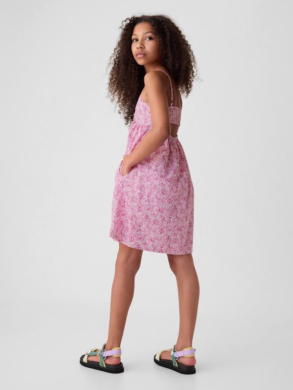 GAP Otroška cvetlična obleka GAP