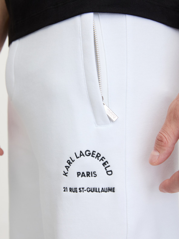 Karl Lagerfeld Bele moške hlače KARL LAGERFELD