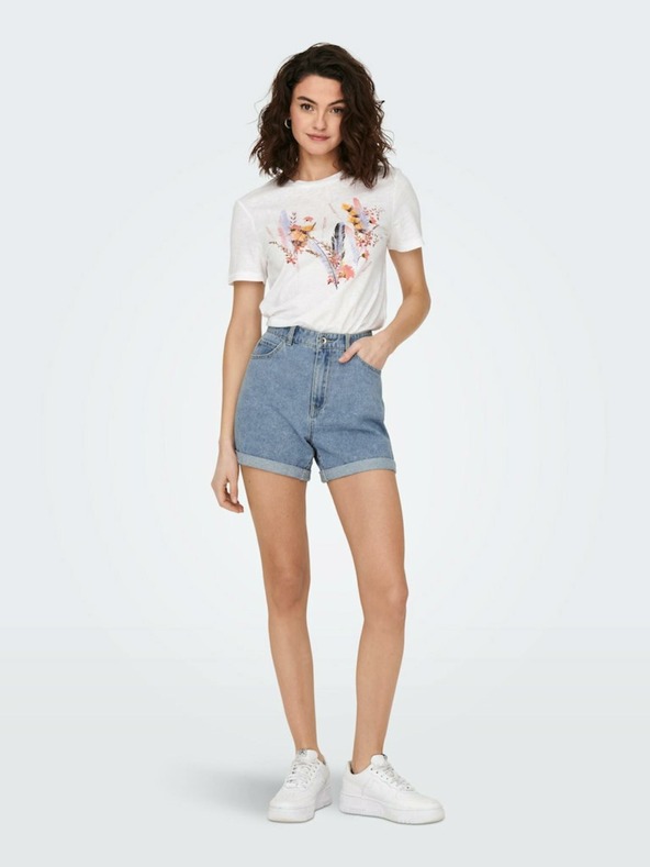 ONLY Svetlo modra Ženske kratke hlače iz džinsa ONLY Vega