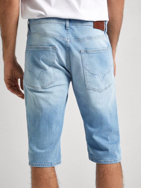 Pepe Jeans Modre moške kratke hlače iz džinsa Pepe Jeans