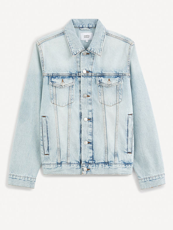 Celio Svetlo modra moška jakna iz džinsa Celio Gudens