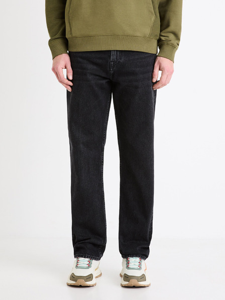 Celio Črne moške kavbojke Celio C15 straight Fodroit 30