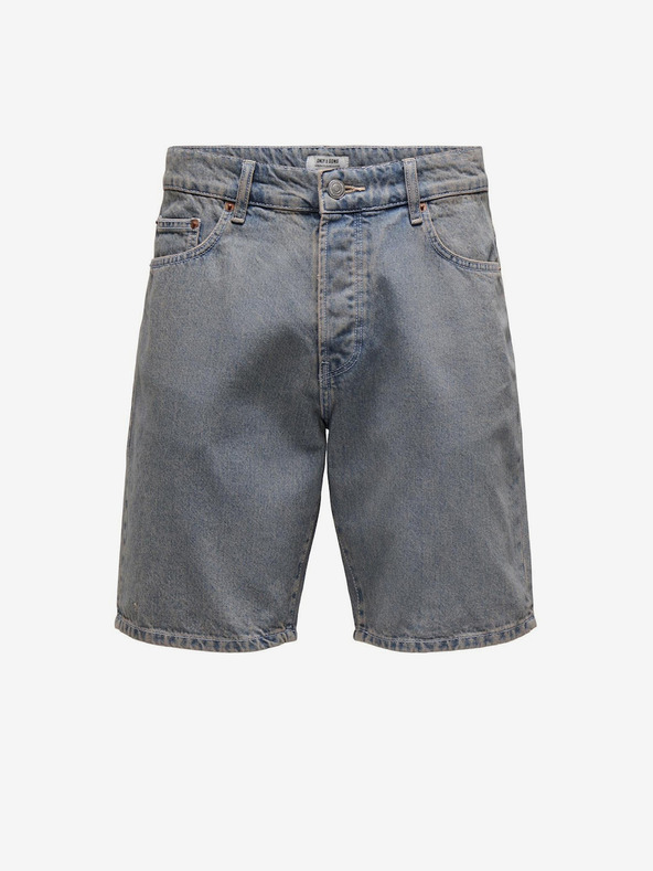 ONLY & SONS Svetlomodre moške kratke hlače iz džinsa ONLY & SONS Edge