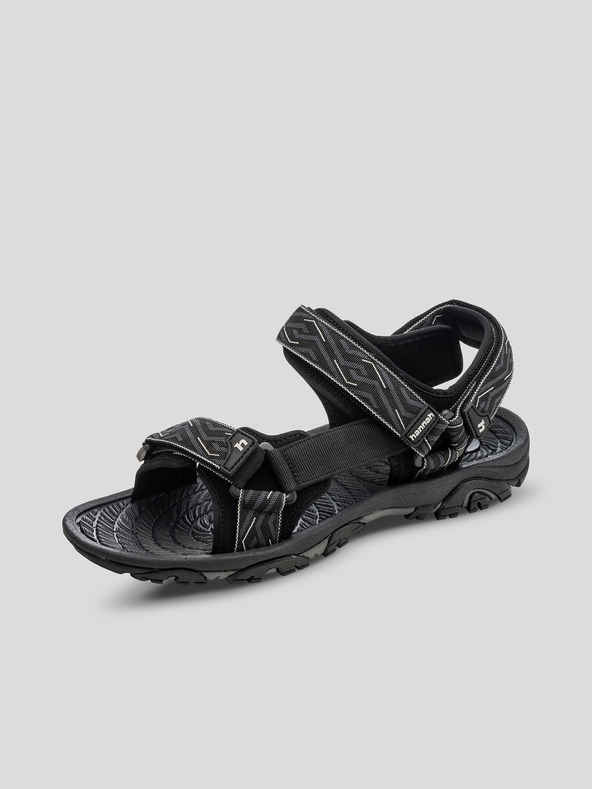 Hannah Sivo-črni moški sandali za na prostem Hannah Belt