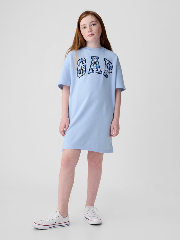 GAP Otroške oversize obleke z logotipom GAP