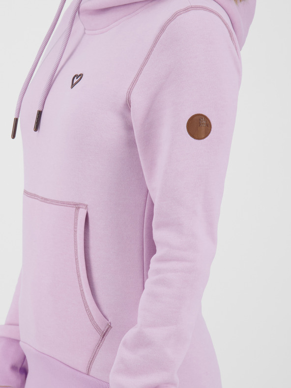 Alife and Kickin Svetlo vijolična ženska jopa s kapuco Alife and Kickin