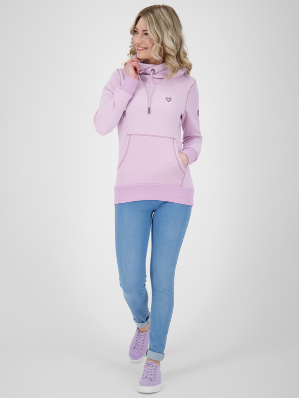 Alife and Kickin Svetlo vijolična ženska jopa s kapuco Alife and Kickin