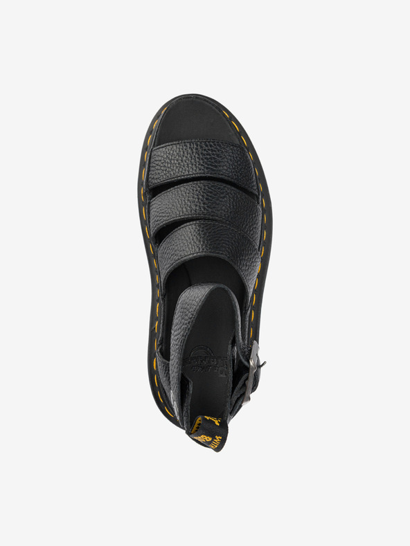 Dr. Martens Dr. Martens Clarissa II črni ženski usnjeni sandali s platformo