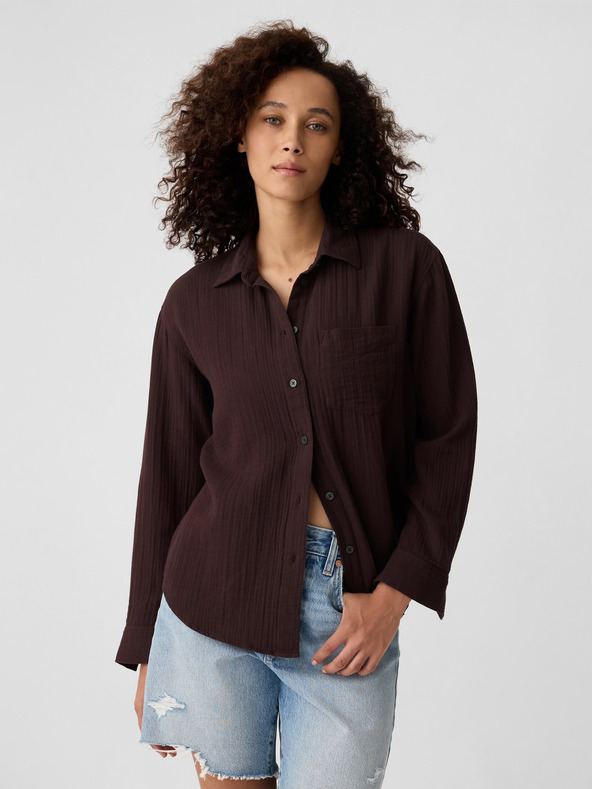 GAP Mušelínová oversize košeľa GAP