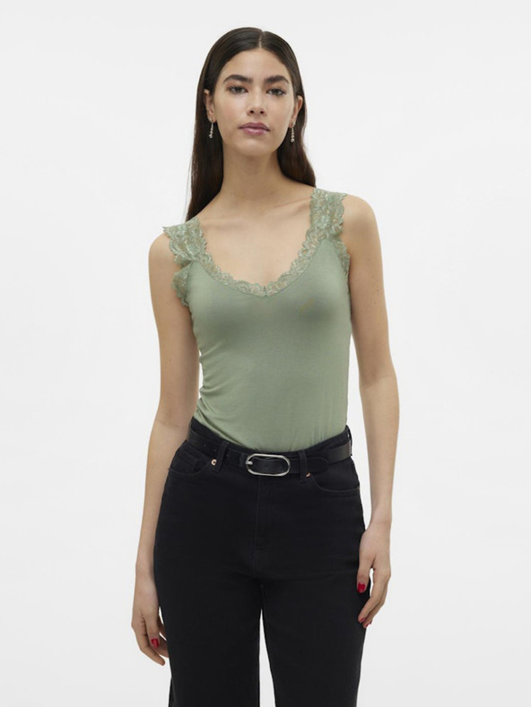 Vero Moda Zelena ženska majica Vero Moda Rosa