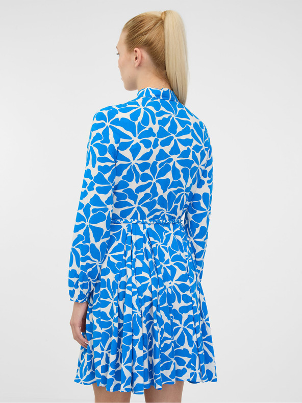 Orsay Modra ženska srajčna obleka ORSAY