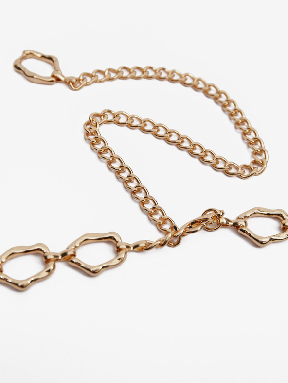 Orsay Zlat ženski pas z verižico ORSAY