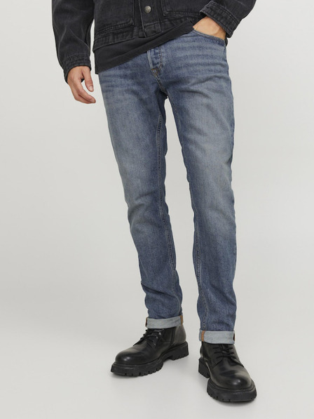 Jack & Jones Modre moške kavbojke tankega kroja Jack & Jones Glenn