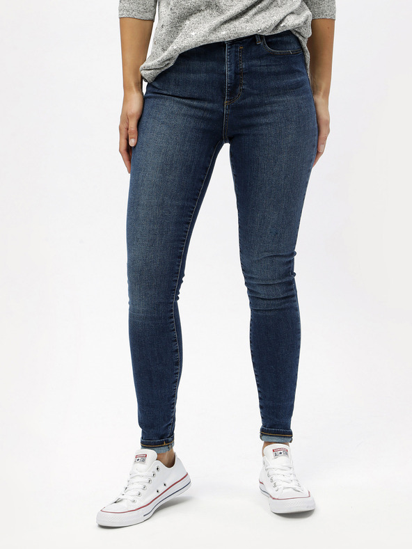 Vero Moda Modre oprijete kavbojke VERO MODA Sophia