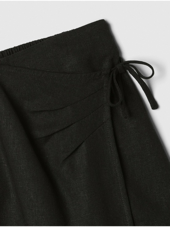 GAP Detská ľanová sukňa so šortkami GAP