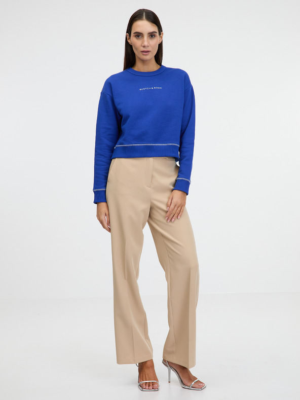 Scotch & Soda Temno modra ženska kratka majica Scotch & Soda