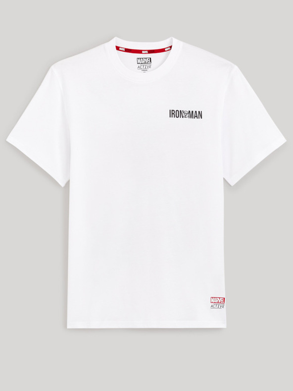 Celio Bela moška majica s potiskom Celio Marvel Iron Man