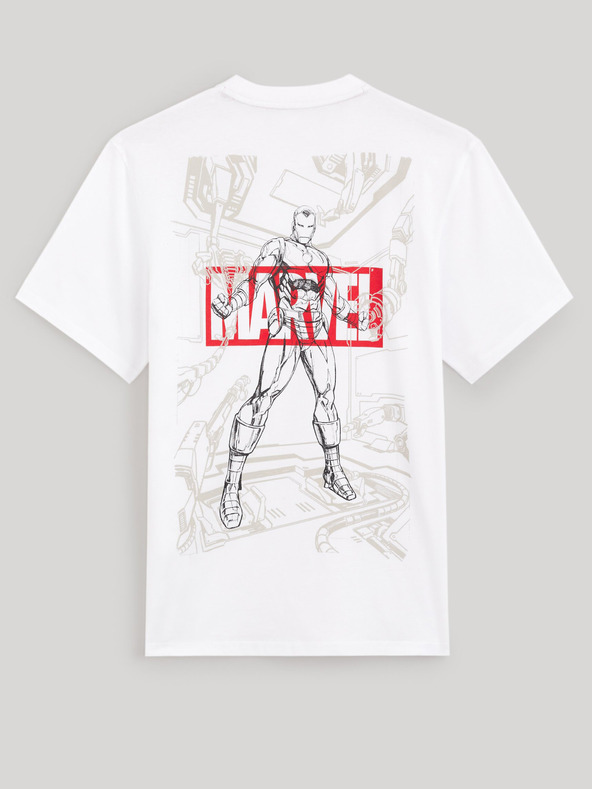 Celio Bela moška majica s potiskom Celio Marvel Iron Man