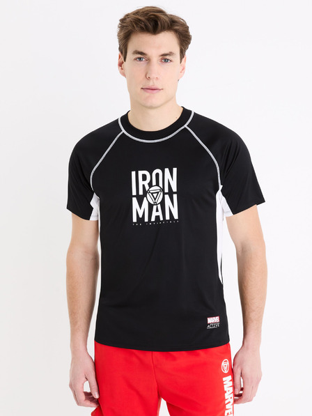 Celio Črna moška športna majica Celio Marvel Iron Man