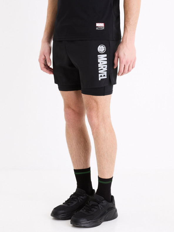 Celio Črne športne hlače Celio Marvel Hulk
