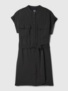 GAP Ľanové Utility mini šaty GAP