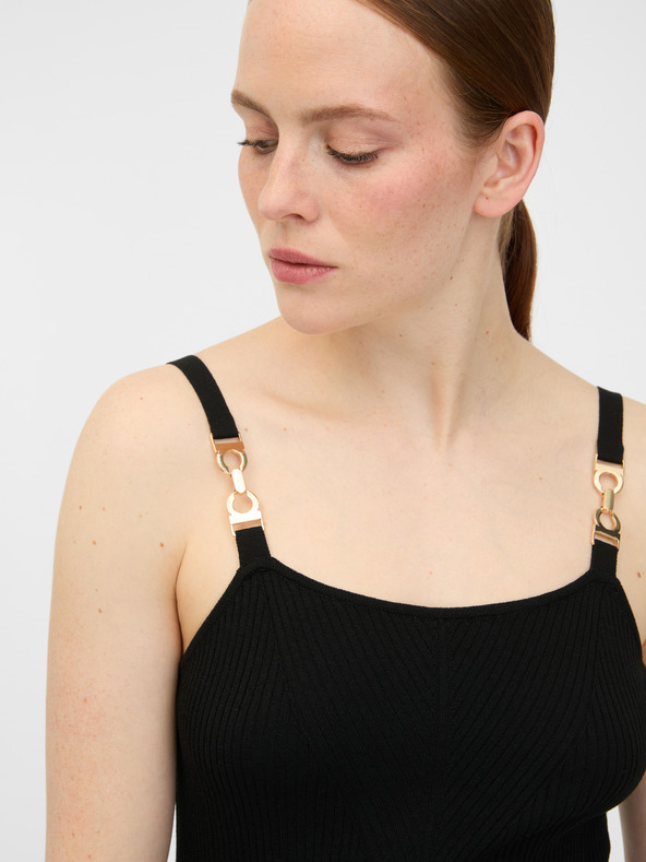 Orsay Črna ženska midi obleka ORSAY