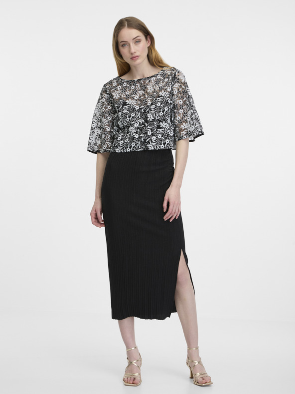 Orsay Črna ženska vzorčasta bluza ORSAY