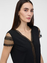 Orsay Črna ženska majica s kratkimi rokavi ORSAY