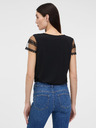 Orsay Črna ženska majica s kratkimi rokavi ORSAY