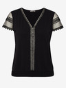 Orsay Črna ženska majica s kratkimi rokavi ORSAY