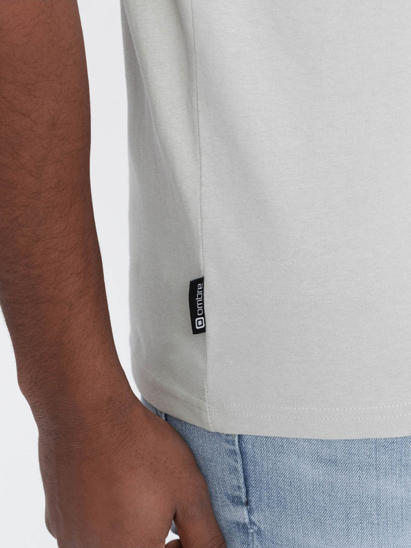 Ombre Clothing Ombre Clothing Moška majica za prosti čas z žepom Zelena