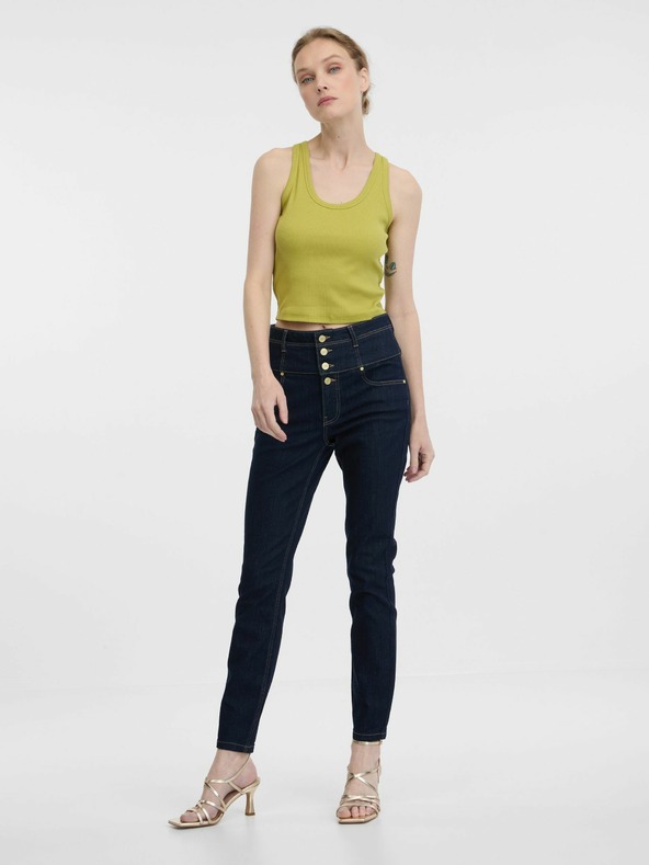 Orsay Temno modre ženske skinny jeans hlače ORSAY