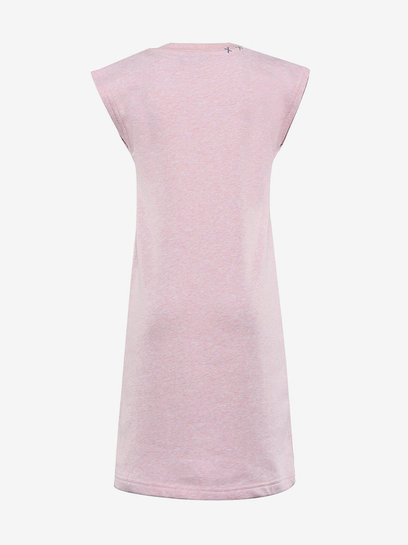 ALPINE PRO Rožnata dekliška obleka Alpine Pro HUDERO