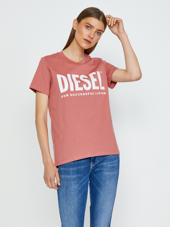 Diesel Diesel Sily-Ecologo Pink ženska majica